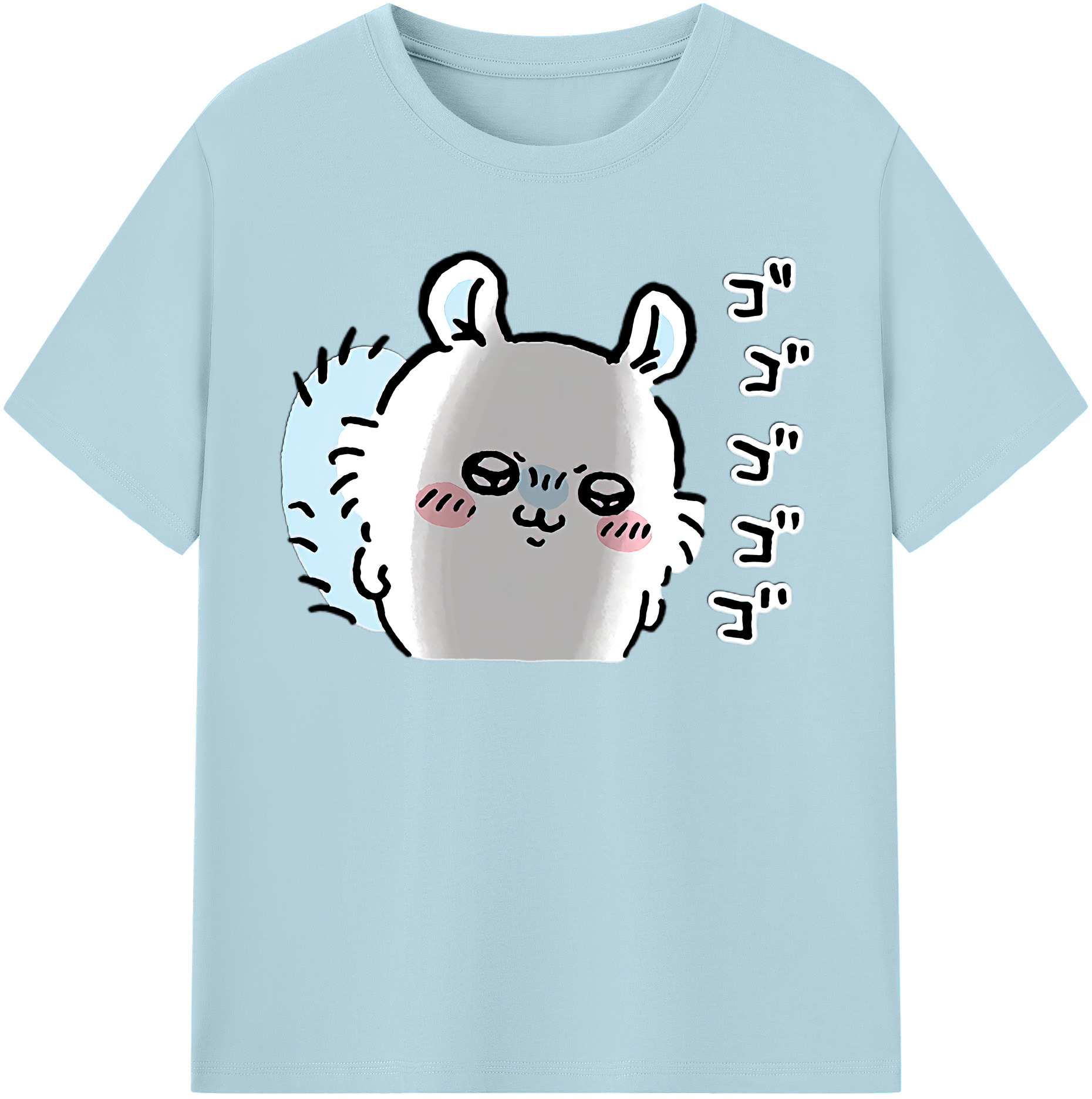 （画像用） ちいかわ モモンガ Chii-kawa Momonga 綿100％半袖Tシャツ（フロントプリント）
